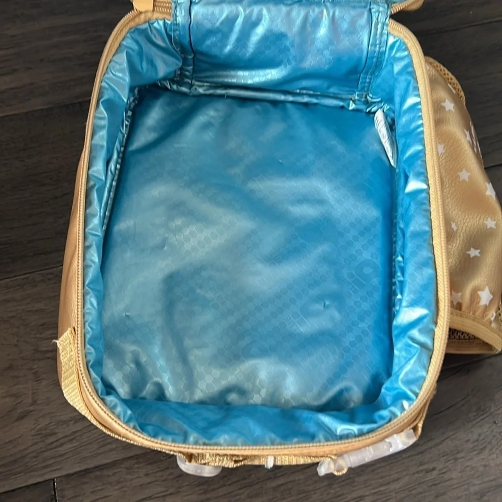 Googly eye unicorn metallic gold like lunchbox